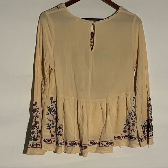 Women's Umgee Tan Boho Embroidered Top - Picture 9 of 9